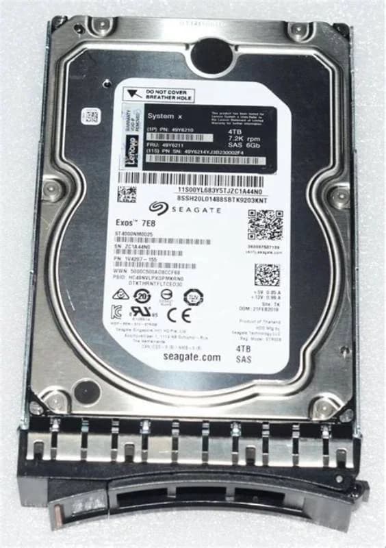 IBM Lenovo Gen2, sərt disk, 4 TB, Hot-Swap, 3,5" Slim Line (8,9 cm Slim Line) (49Y6211)