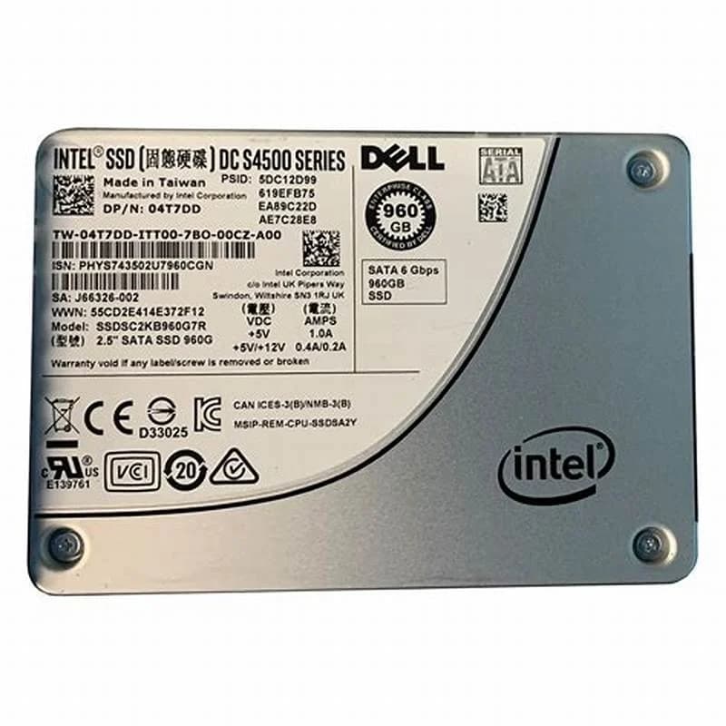 DELL 960GB, SATA, 2.5", SSD, 6 Gbit/s (4T7DD)