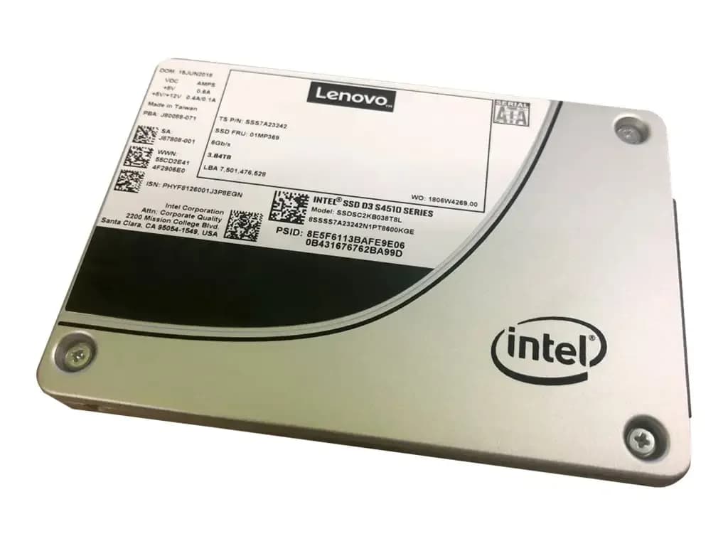 DELL ThinkSystem 2.5" Intel S4510 960GB Entry SATA 6Gb Hot Swap SSD (4XB7A10249)