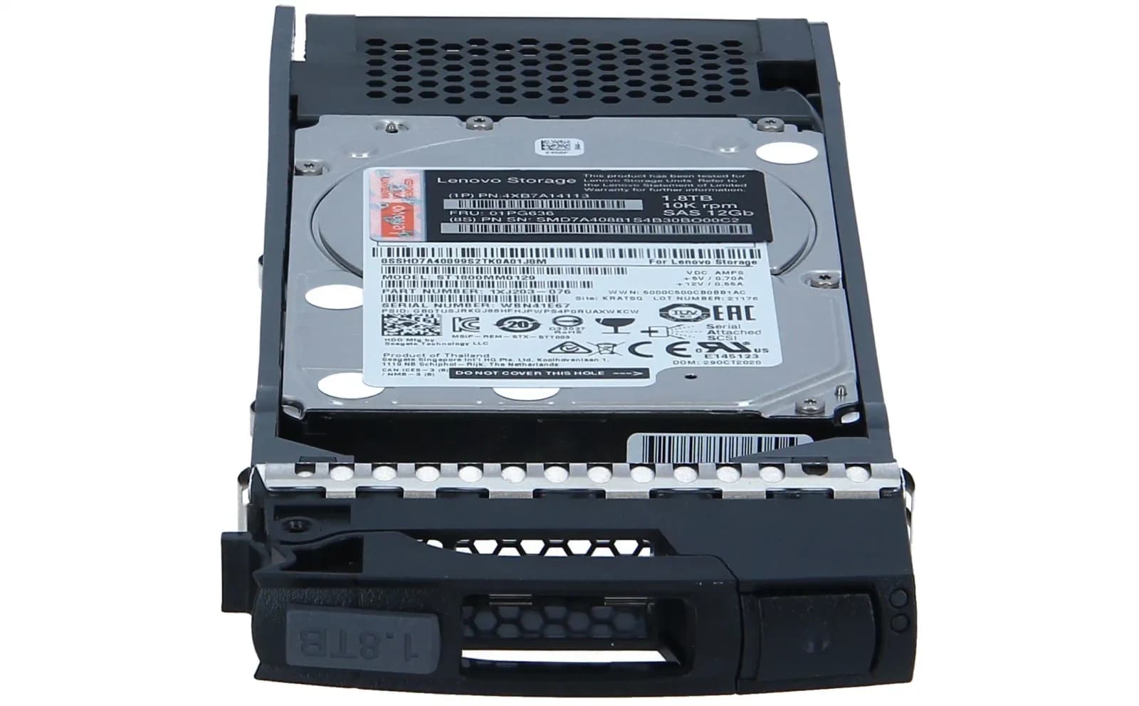 Lenovo ThinkSystem DE Series, 1.8TB, 10K, 2.5", HDD, 2U24, SAS 12Gb/s (4XB7A14113)