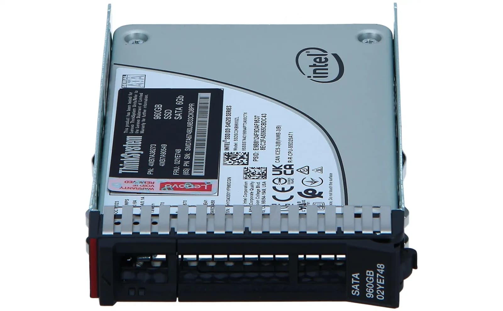 Lenovo ThinkSystem Multi Vendor Entry, SSD 960 GB, hot-swap, 2.5", SATA 6Gb/s (4XB7A38273)