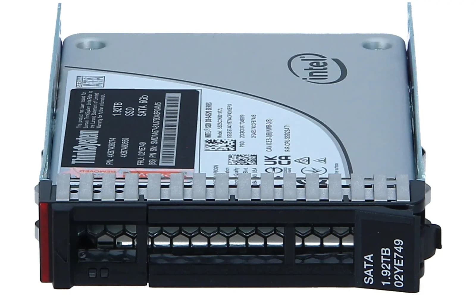 Lenovo ThinkSystem Multi Vendor Entry, SSD, 1.92 TB, hot-swap, 2.5", SATA 6Gb/s (4XB7A38274)