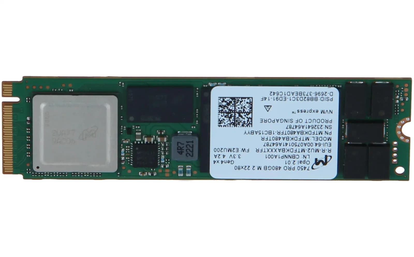 Lenovo ThinkSystem M.2 7450 PRO 480GB Read Intensive NVMe PCIe 4.0 x4 NHS SSD (4XB7A82636)