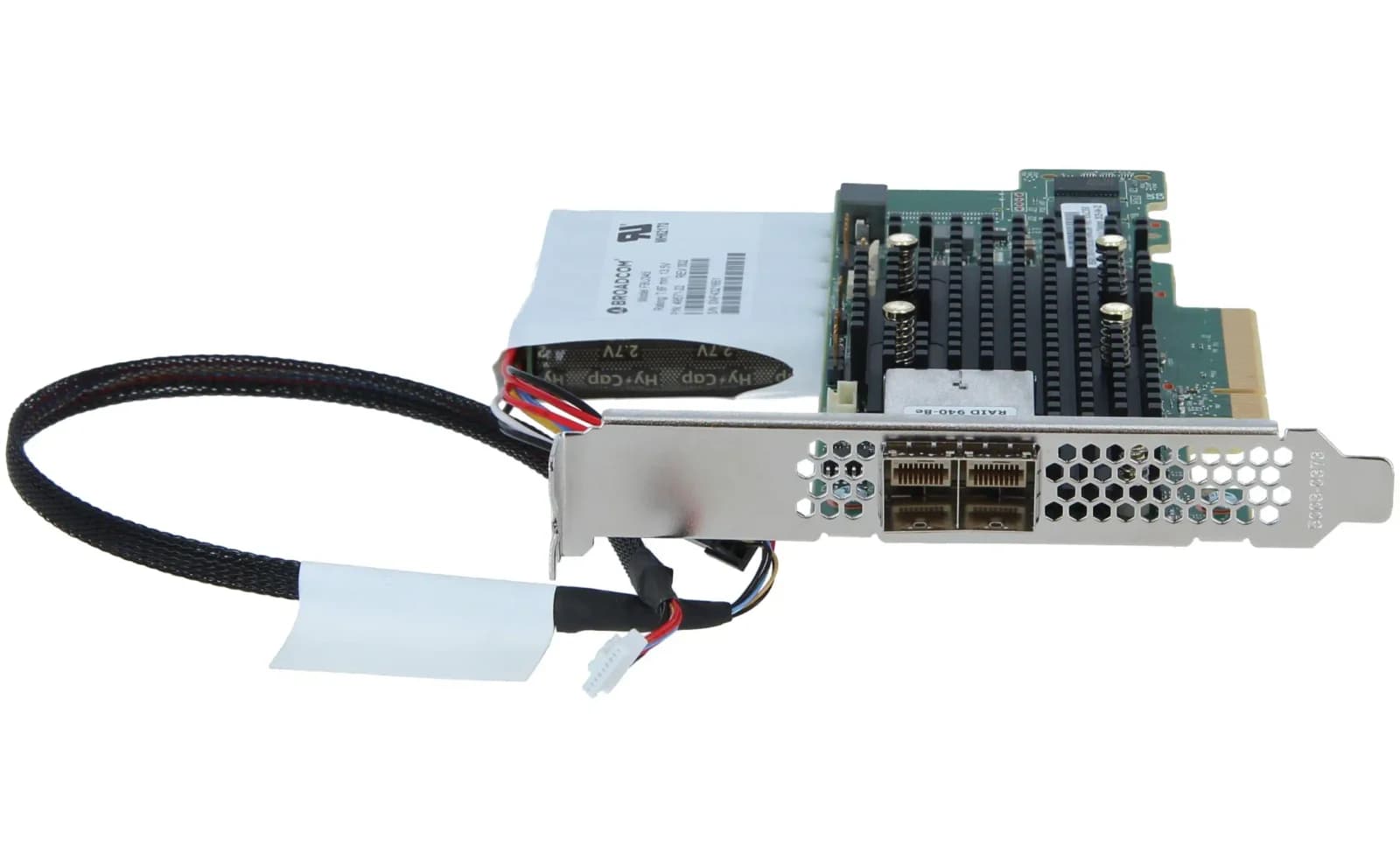 Lenovo ThinkSystem 940-8e, Storage controller (RAID), 8 Channel, SATA / SAS 12Gb/s RAID 0 1 5 6 10 50, JBOD 60, PCIe 4.0 x8 (4Y37A78836)
