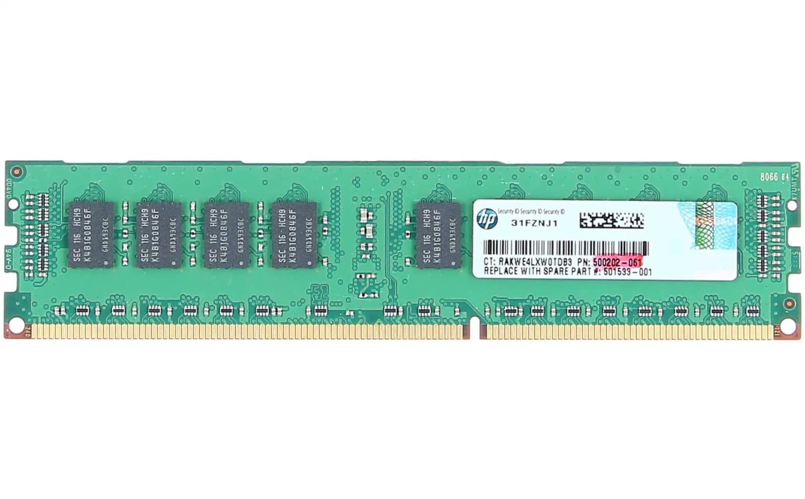 HP 2GB PC3-10600 (DDR3-1333) x1 (500202-061)