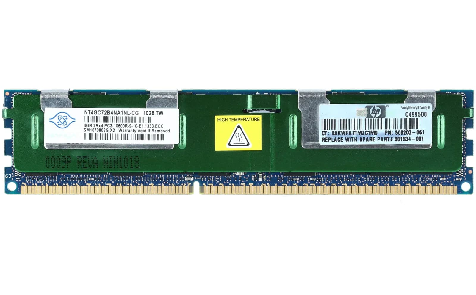 HP 4GB PC3-10600 (DDR3-1333) x1 (500203-061)