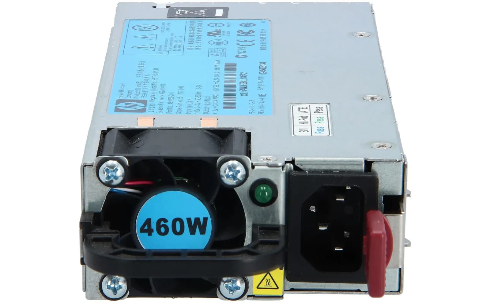 HP Common Slot High Efficiency, Power supply, hot-plug (plug-in module), 80 PLUS Gold, AC 100-240 V, 460 Watt (503296-B21)