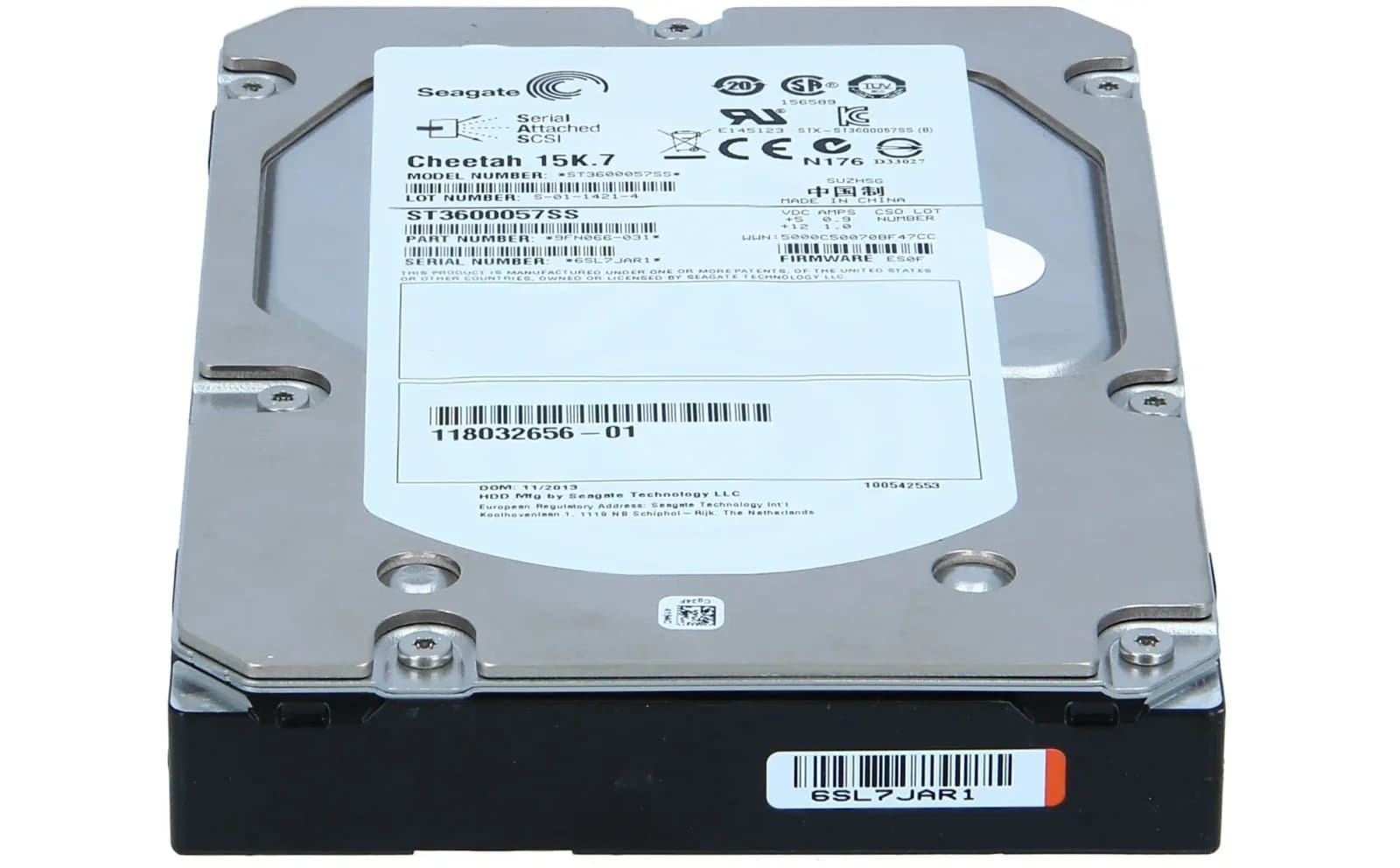 EMC 5049039, "HDD 600GB 3.5"" 15KRPM SAS 6B/S FOR VNXE3100/3150" (5049039)