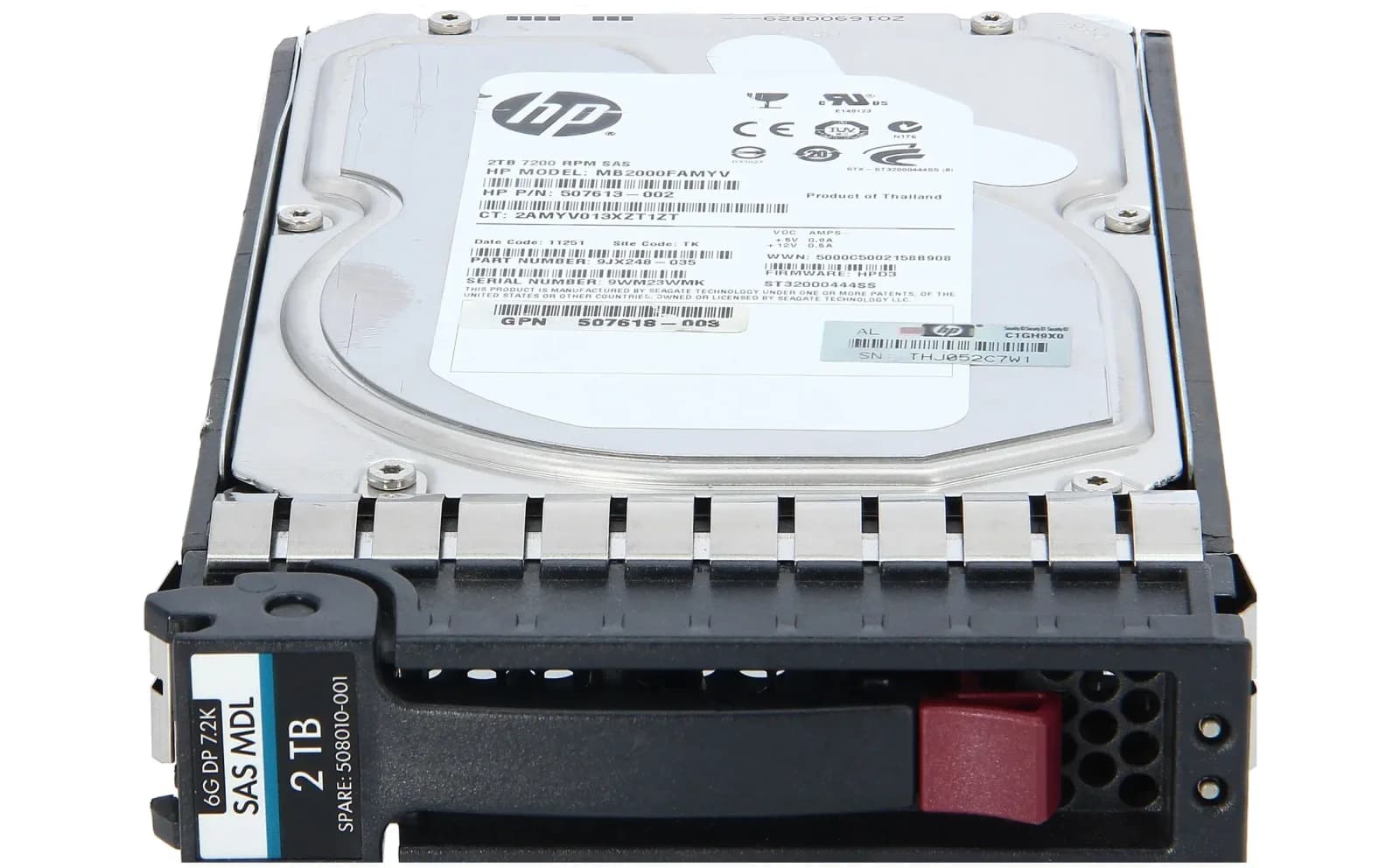 HP 2TB 6G SAS 7.2K rpm LFF (3.5-inch) Dual Port Midline 1yr Hard Drive (507616-B21)