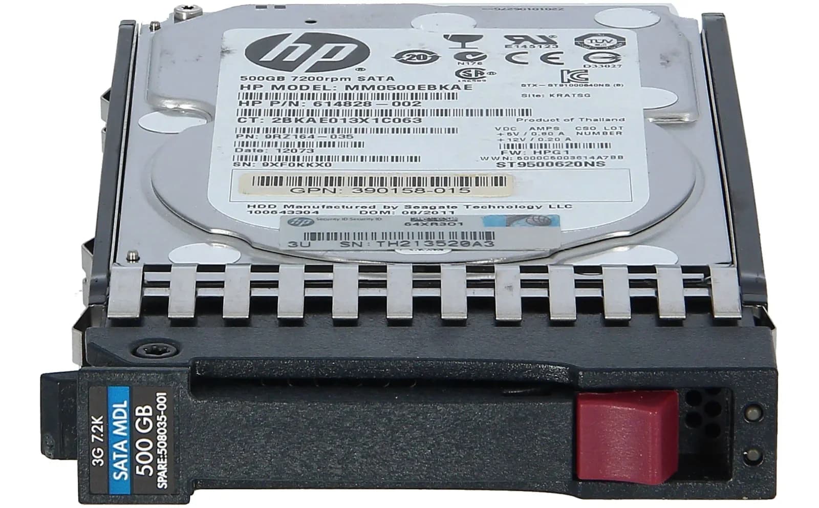 HPE HP HDD 500GB 3G SATA 7.2K 2.5-INCH, Жёсткий диск, Serial ATA (507749-001)