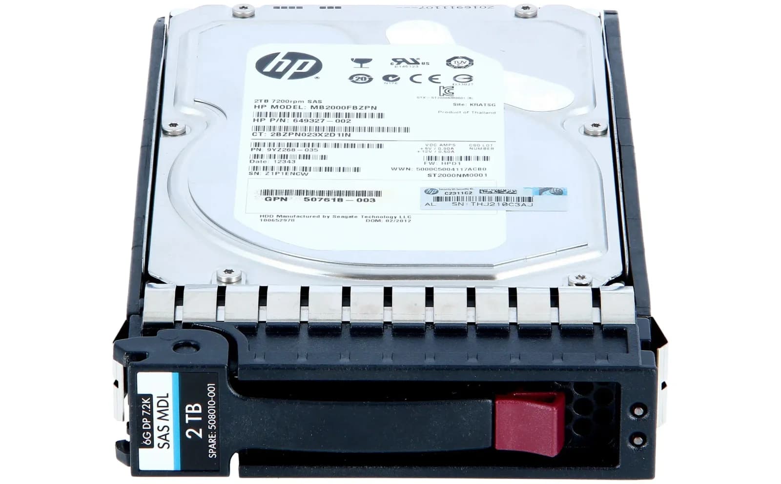 HPE HP 2TB 3G SAS 7.2K 3.5in Hard Drive (508010-001)