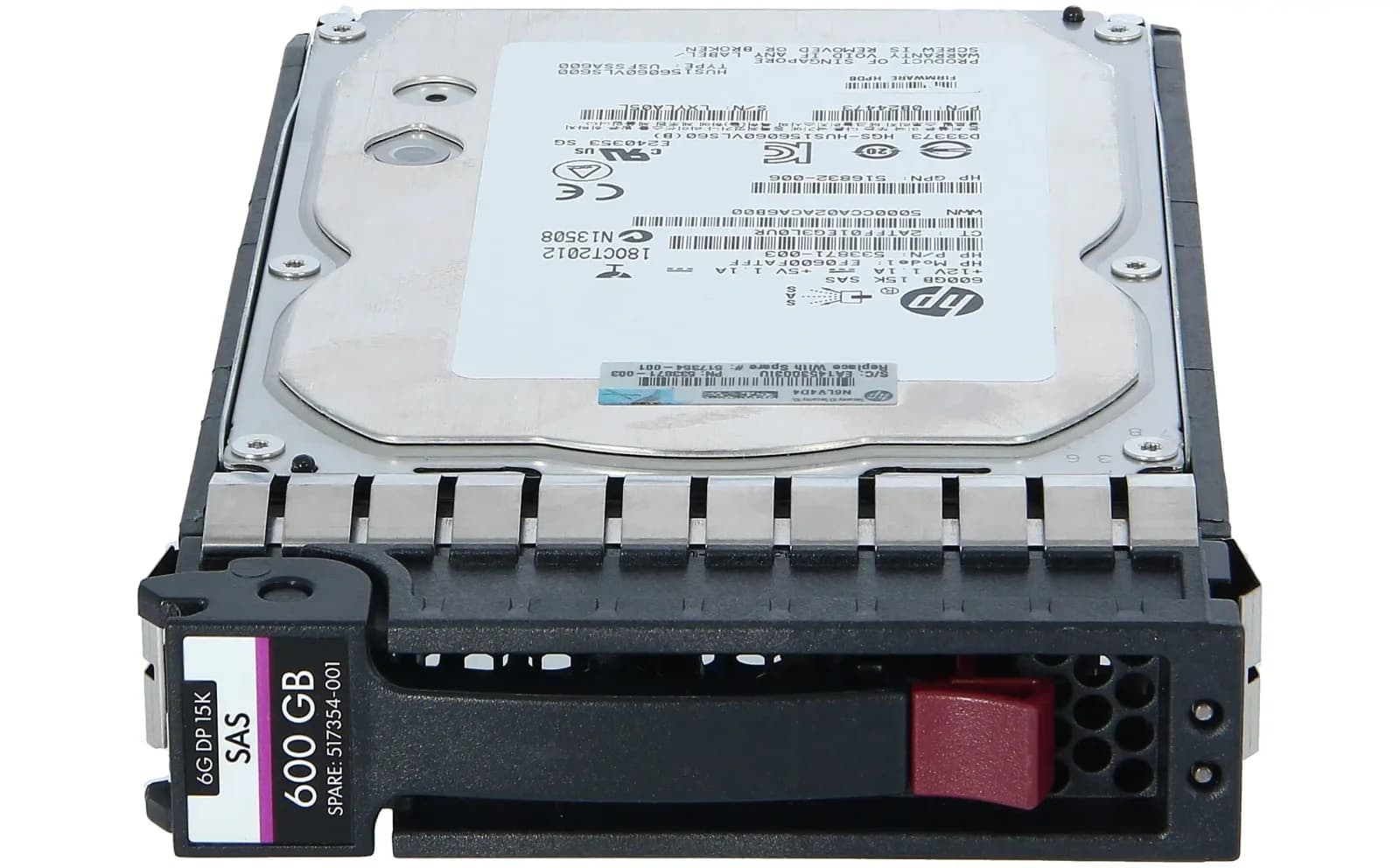 HP 600GB 6G SAS 15K rpm LFF (3.5-inch) Dual Port Enterprise 3yr Hard Drive (516828-B21)