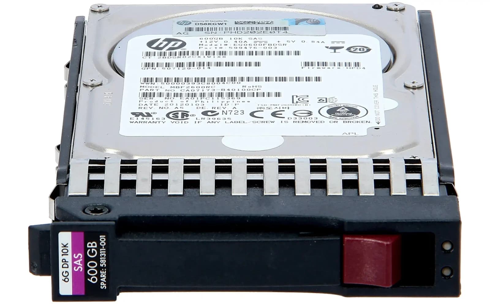 HP 600GB 6G SAS 10K 2.5in DP E (581286-B21)