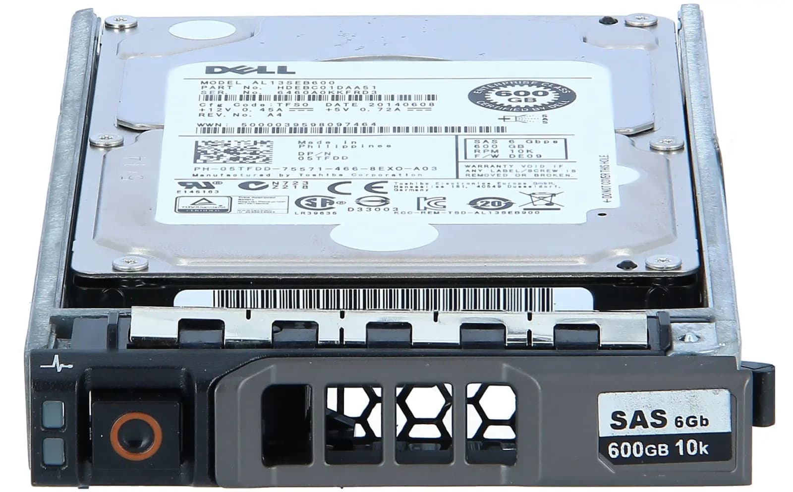 DELL 600GB 10K 6GB SAS 2.5 INCH HDD (5TFDD)