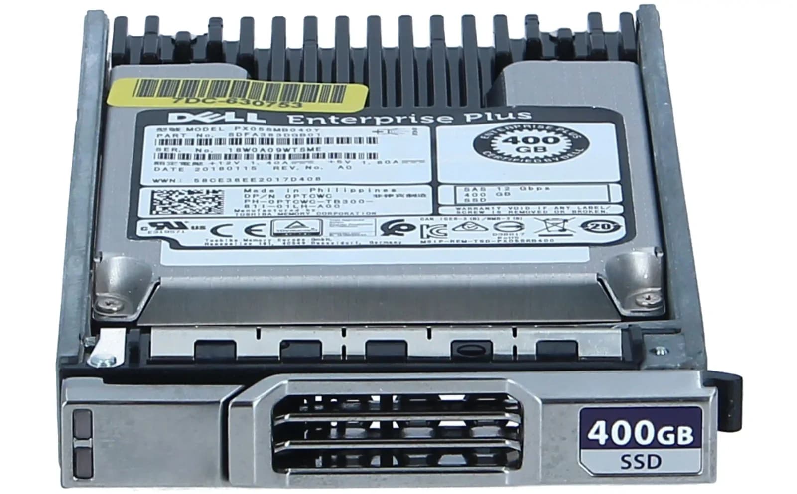 DELL 400GB, 12G WI, 2.5INCH, SAS, SSD (5VHHG)
