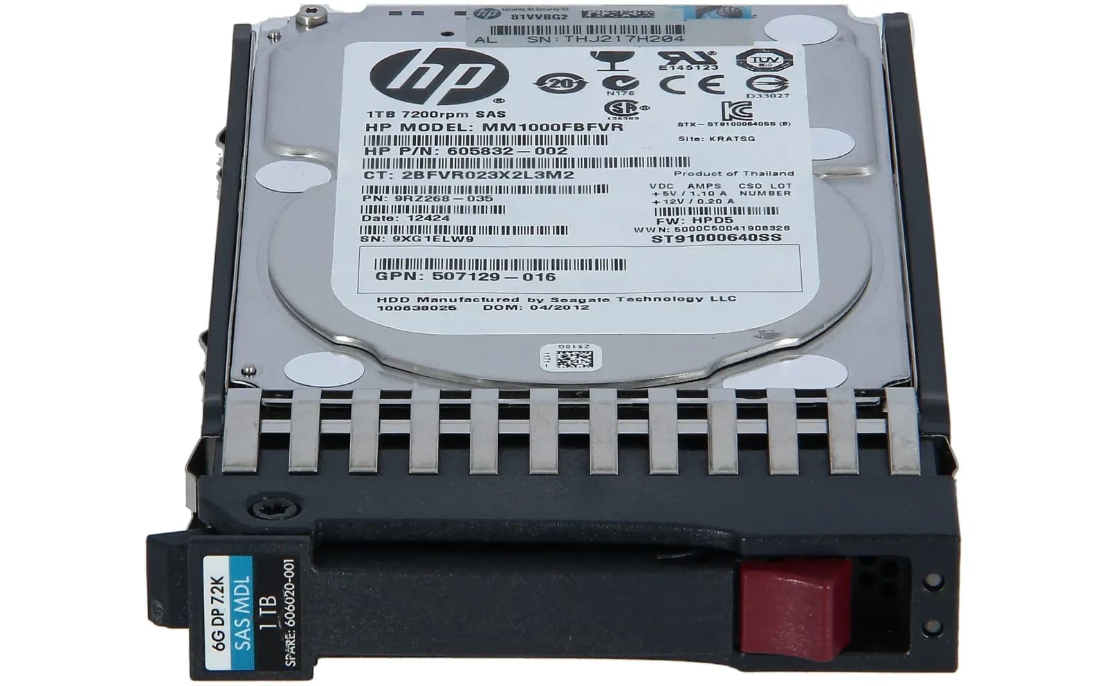 HP 1 TB SAS 6Gb/s Midline (MDL) Жёсткий диск Hot Plug ilə 1 ? 2,5? (7.200 U/Min.) (605835-B21)
