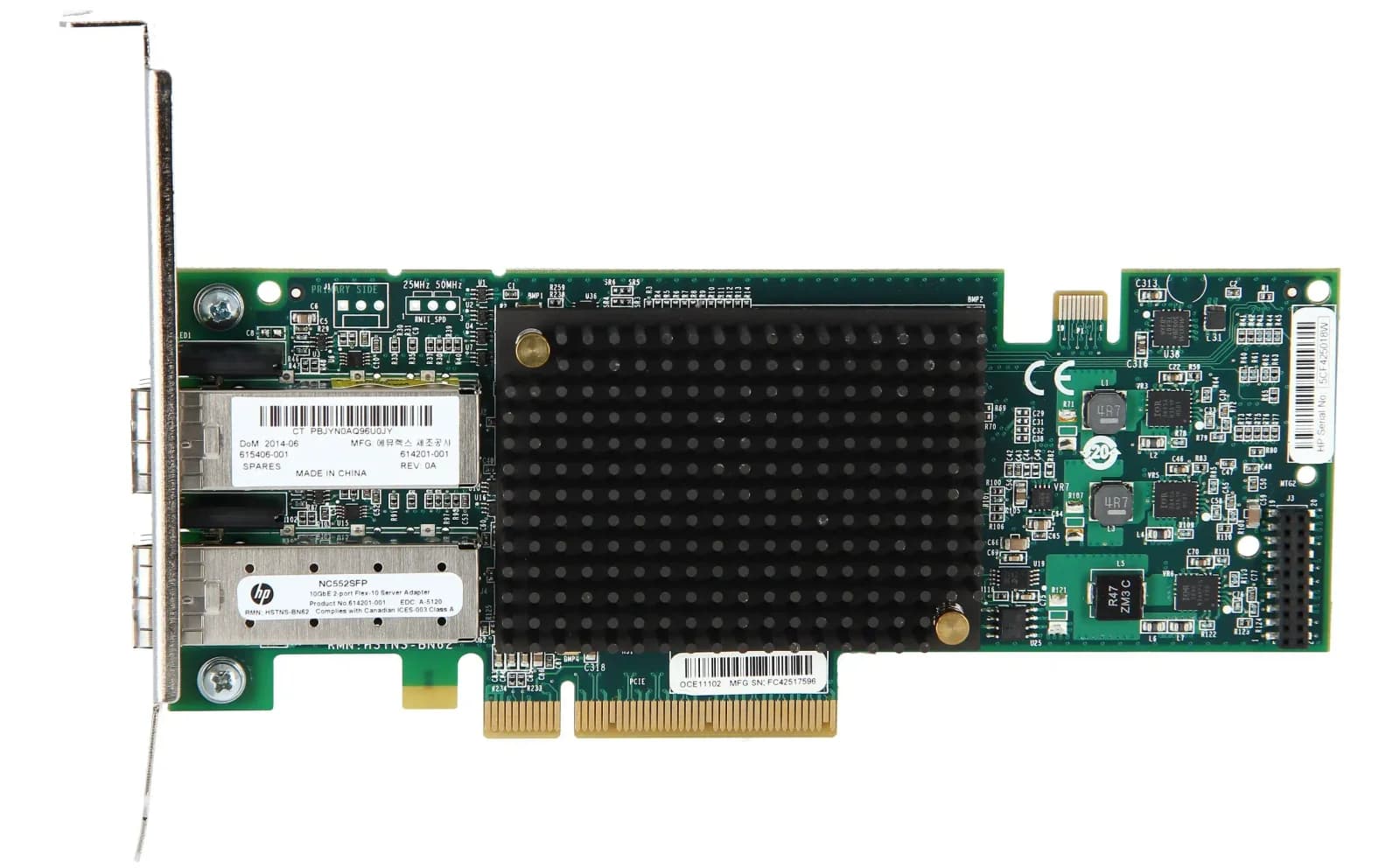 HP NC552SFP 10Gb 2-port Ethernet Server Adapter (614203-B21)