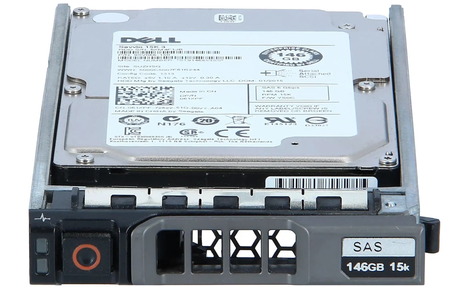 DELL 146GB 15K RPM 6GBPS SAS 2.5 INCH HARD DRIVE (61XPF)