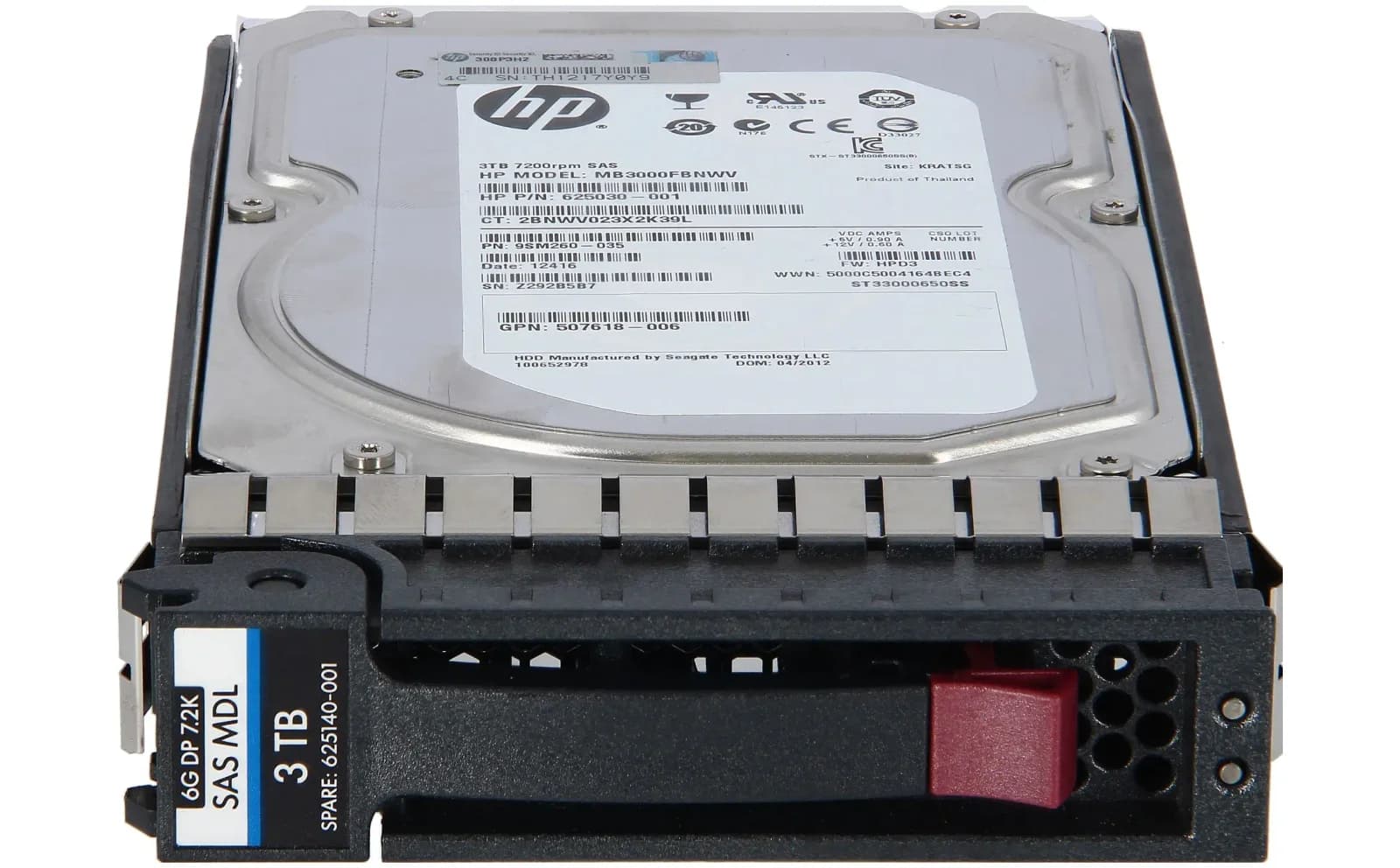 HP 3 TB SAS 6Gb/s Midline (MDL) Жёсткий диск Hot Plug ilə 1 3,5 (7.200 U/Min.) (625031-B21)