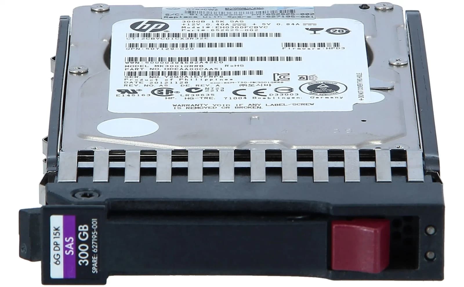 HPE 300GB hot-plug dual-port SAS HDD 300GB SAS Interne Жёсткий диск (627195-001)