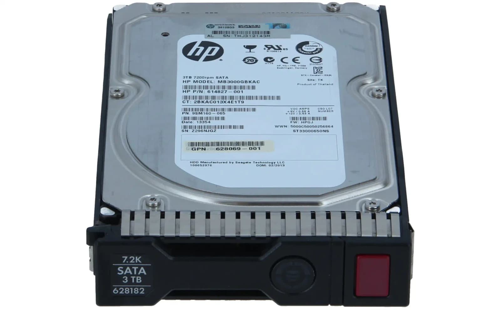 HP 3TB 6G SATA 7.2K rpm LFF (3.5-inch) Non-hot plug Midline 1yr Hard Drive (628065-B21)
