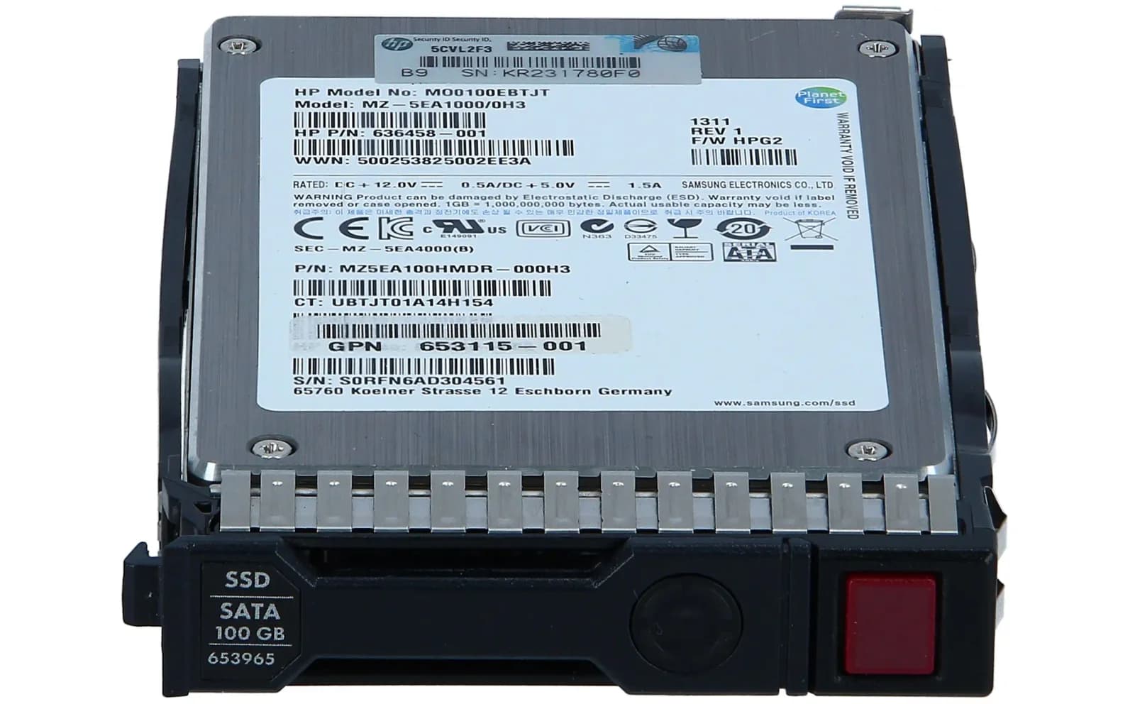 HPE HP Enterprise 200GB 3G 3.5INCH SATA MLC SSD, Solid State Disk, Serial ATA (636458-001)