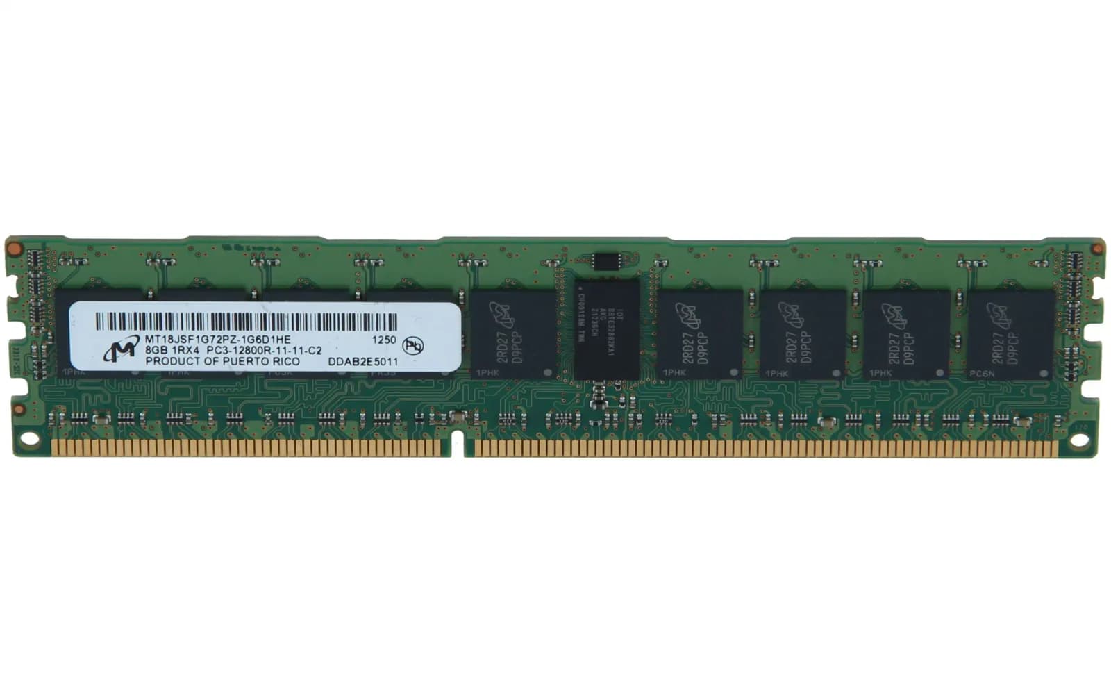 HP 8GB 1Rx4 PC3-12800R-11 Kit (647899-B21)