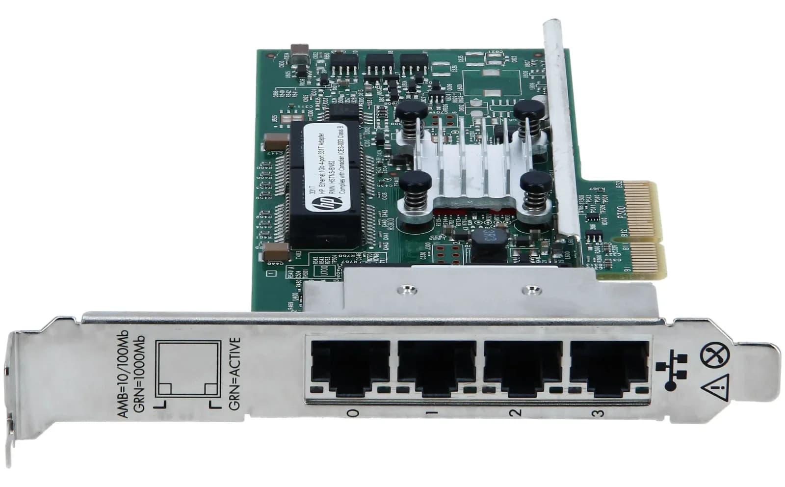 HPE 331FLR, Сетевая карта, PCI-Express, 2.000 Mbps (649871-001)