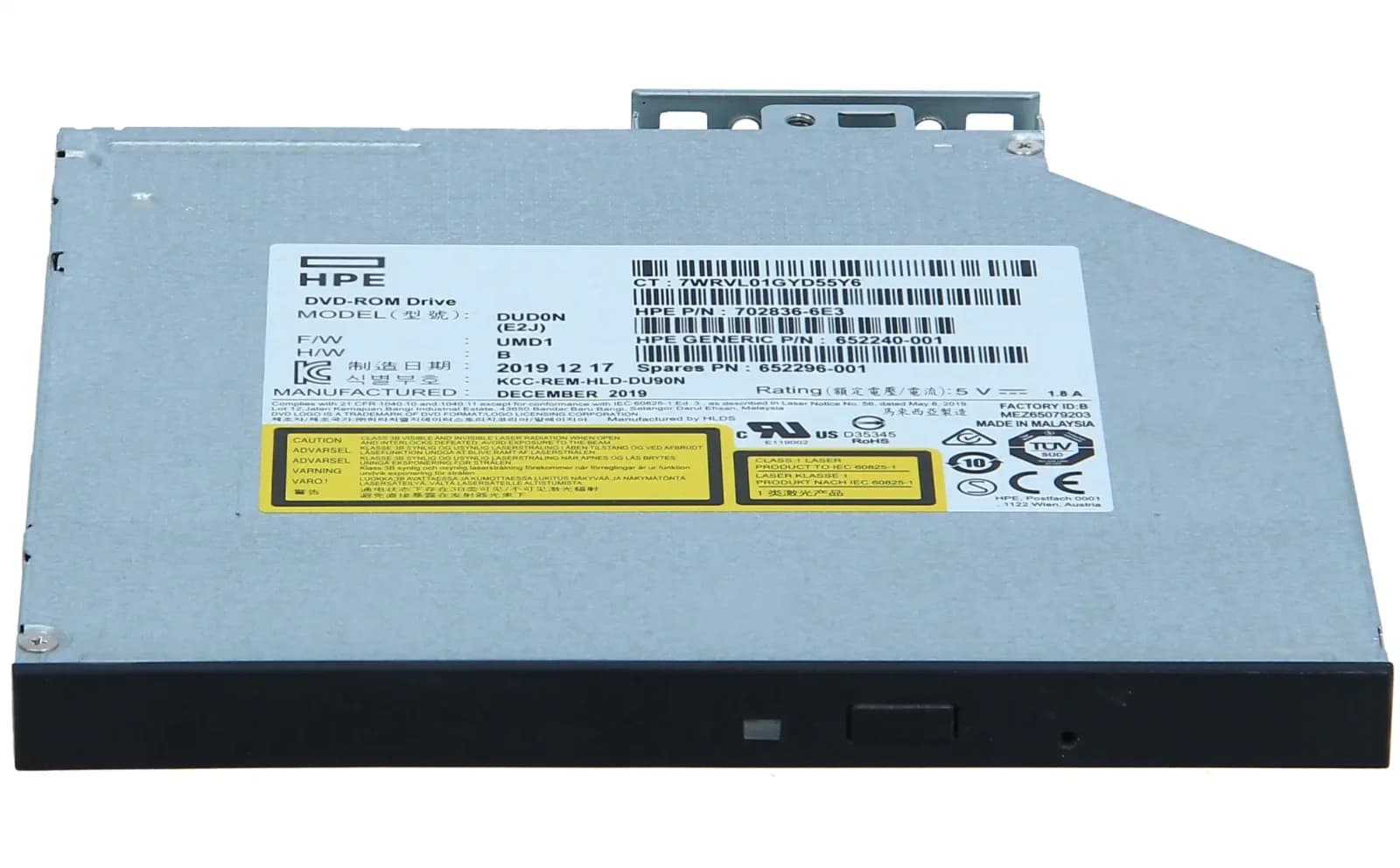 HP 9.5mm SATA DVD ROM Jb Kit (652238-B21)
