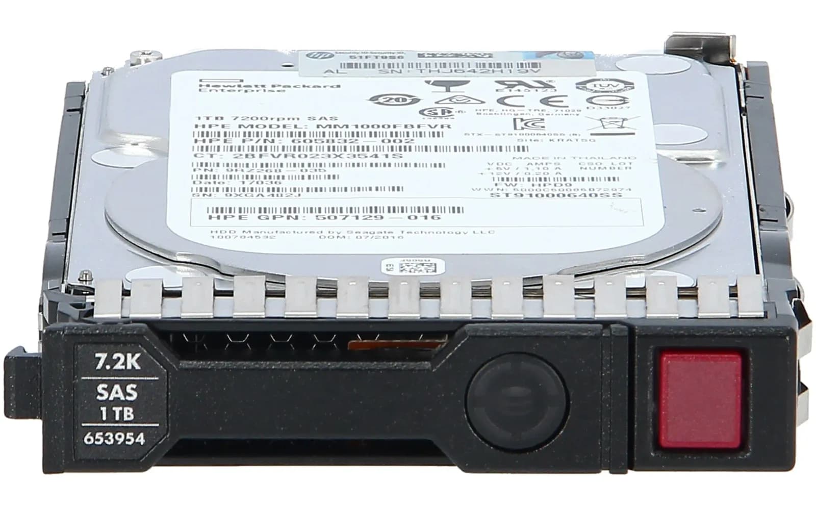 HP 1TB 6G SAS 7.2K 2.5in SC MDL HDD (652749-B21)