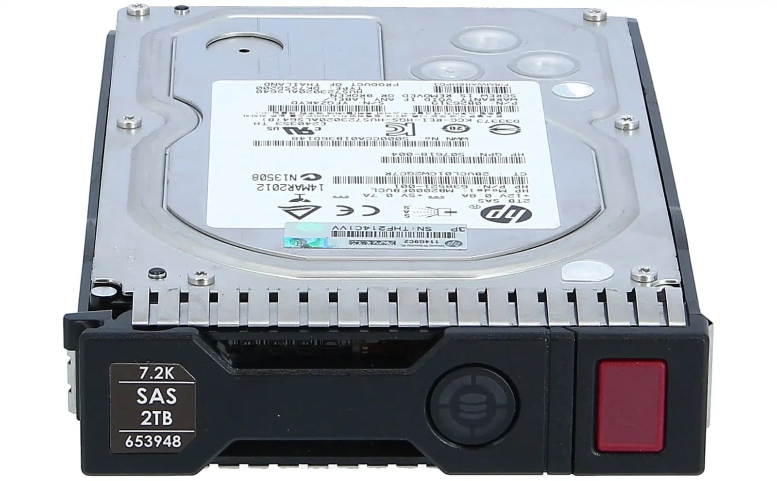 HPE Dual Port Midline 3,5" SAS 2.000 GB, Жёсткий диск, 7.200 rpm, Intern (653948-001)