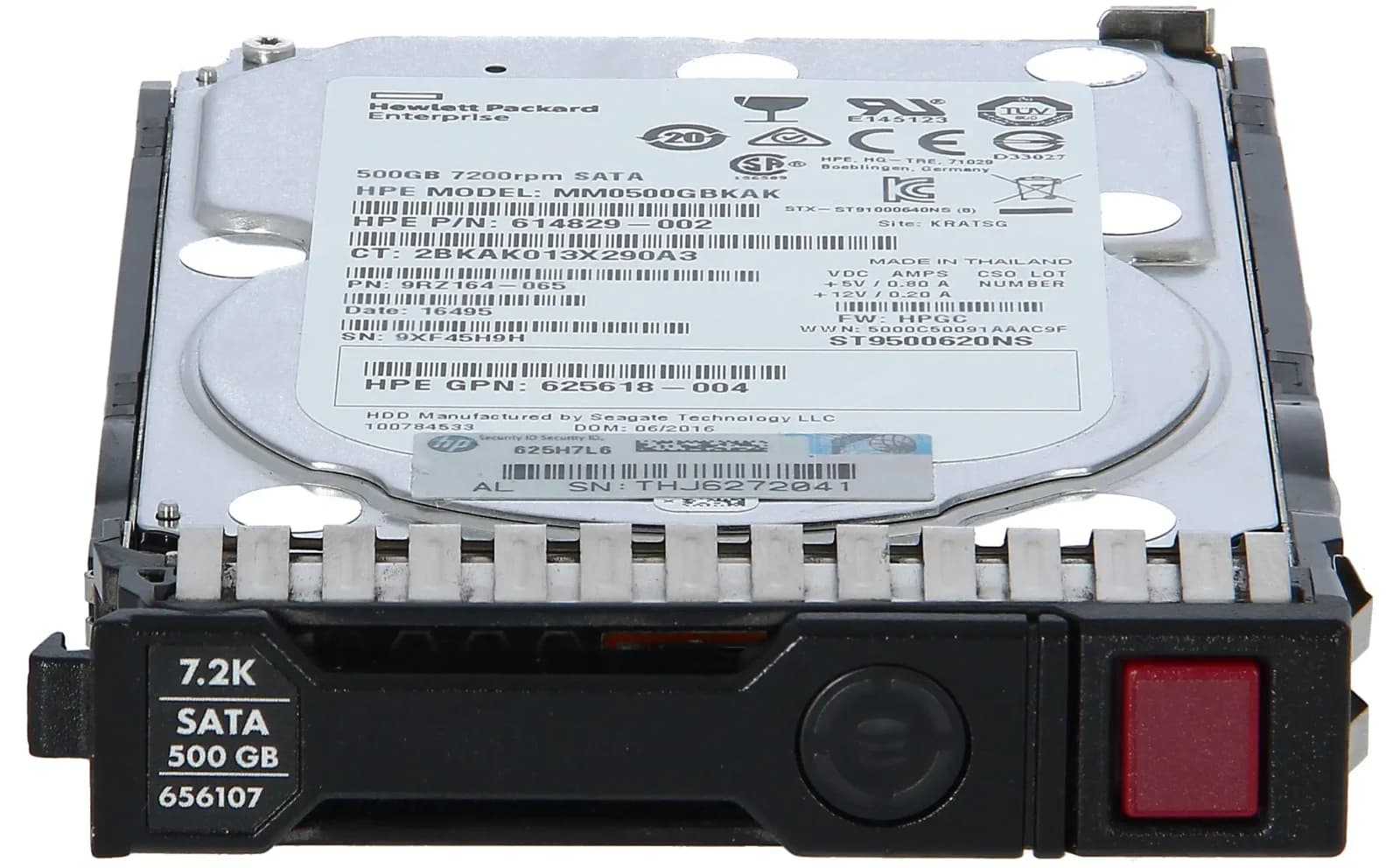 HP 500GB 6G SATA 7.2k 2.5in SC MDL HDD (655708-B21)