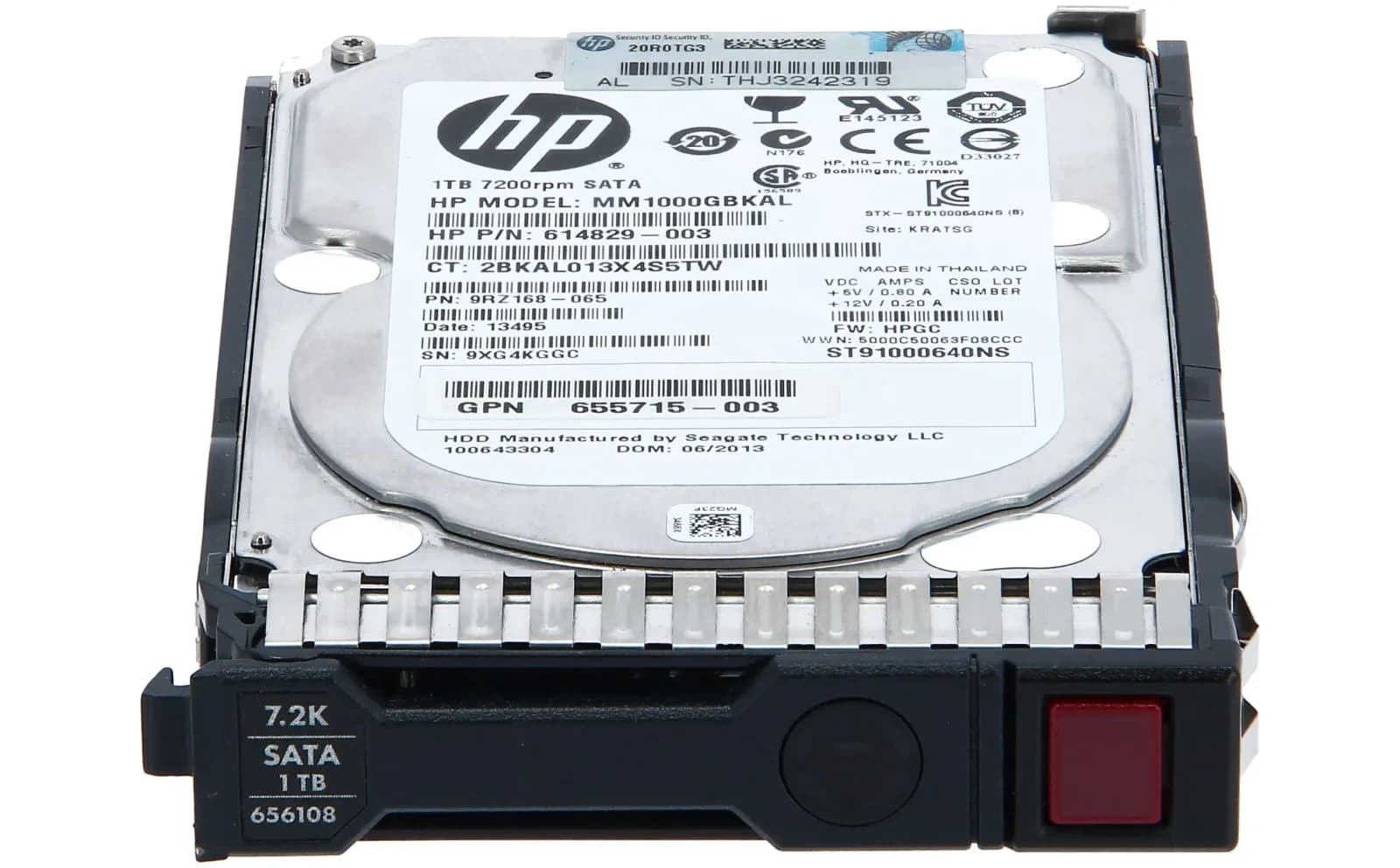HP 1TB 6G SATA 7.2k 2.5in SC MDL HDD (655710-B21)