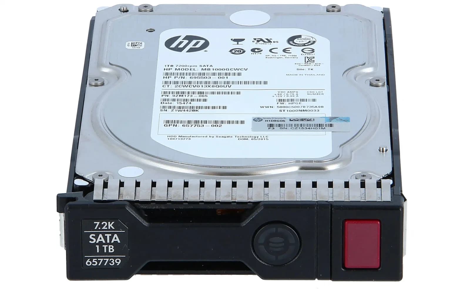 HP 1TB 6G SATA 7.2k 3.5in SC MDL HDD (657750-B21)