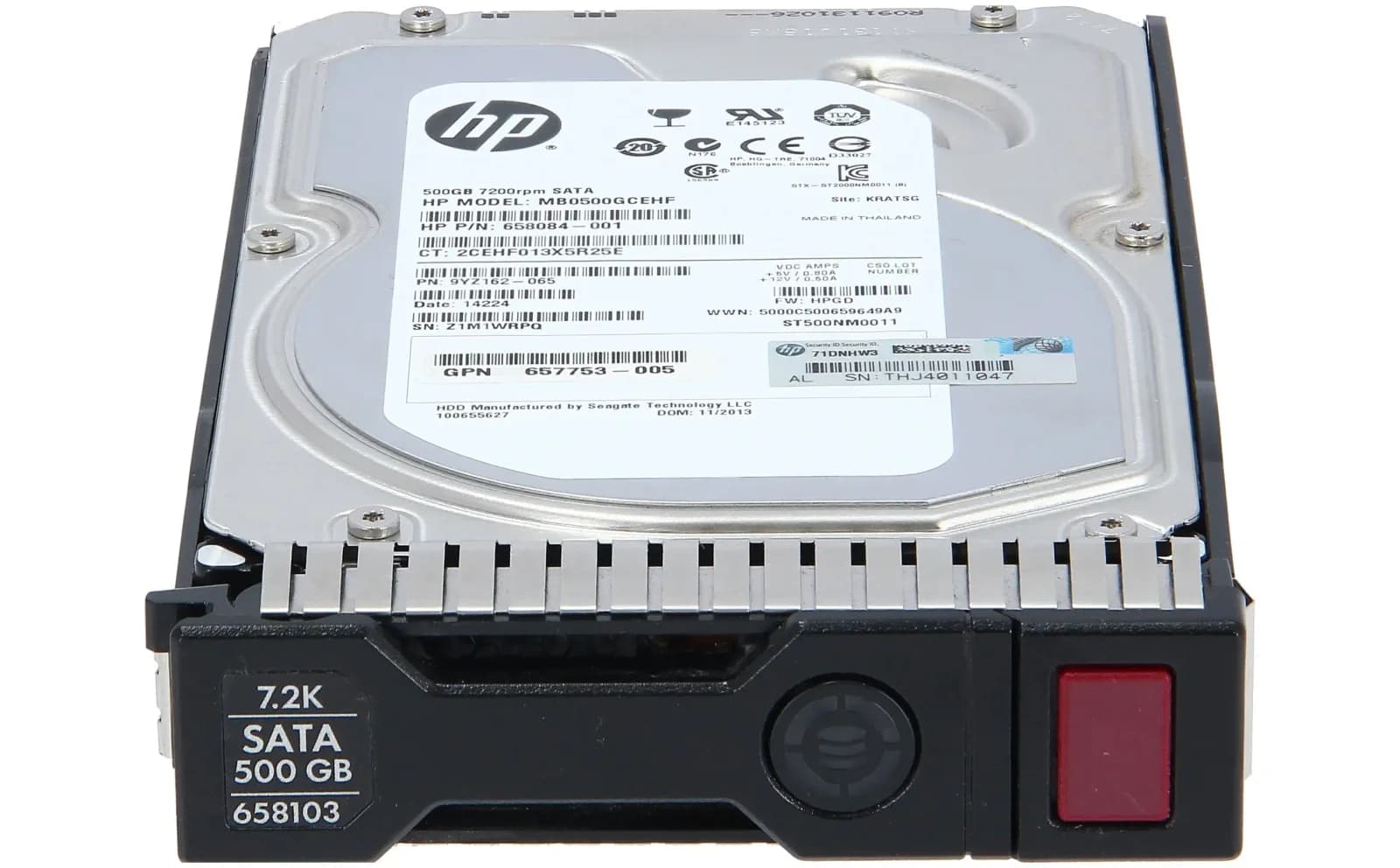 HP 500GB 6G SATA 7.2k 3.5in SC MDL HDD (658071-B21)
