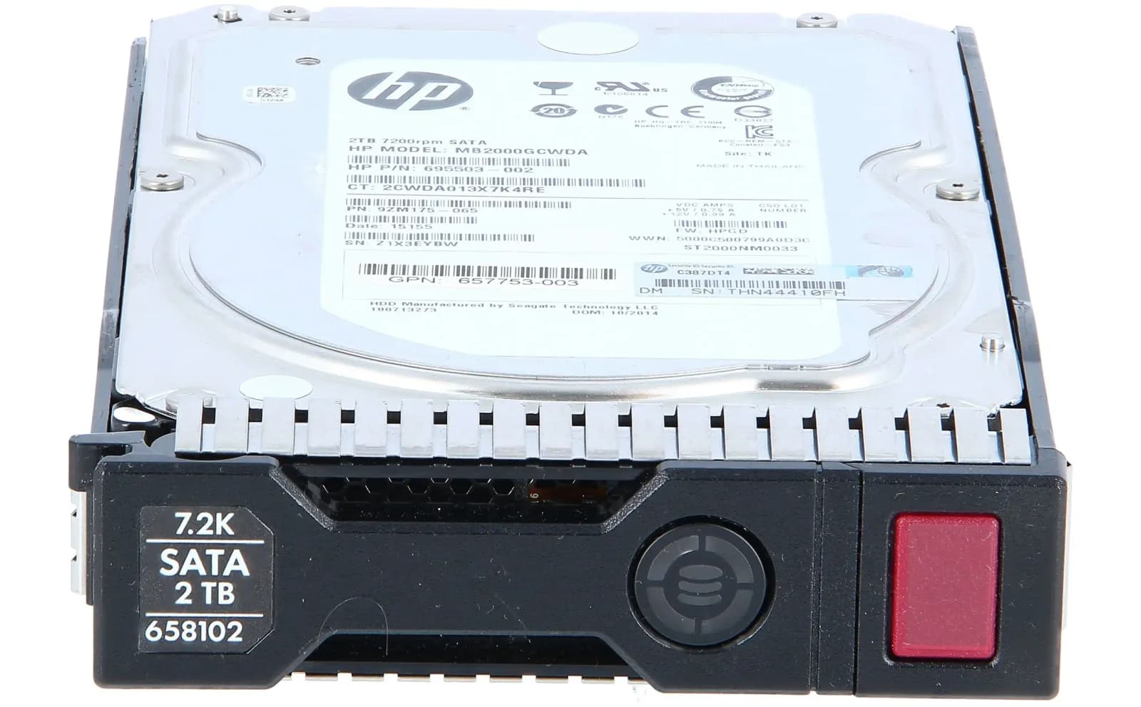 HPE 2TB hot-plug SATA HDD 2000GB SATA Interne sərt disk (658102-001)