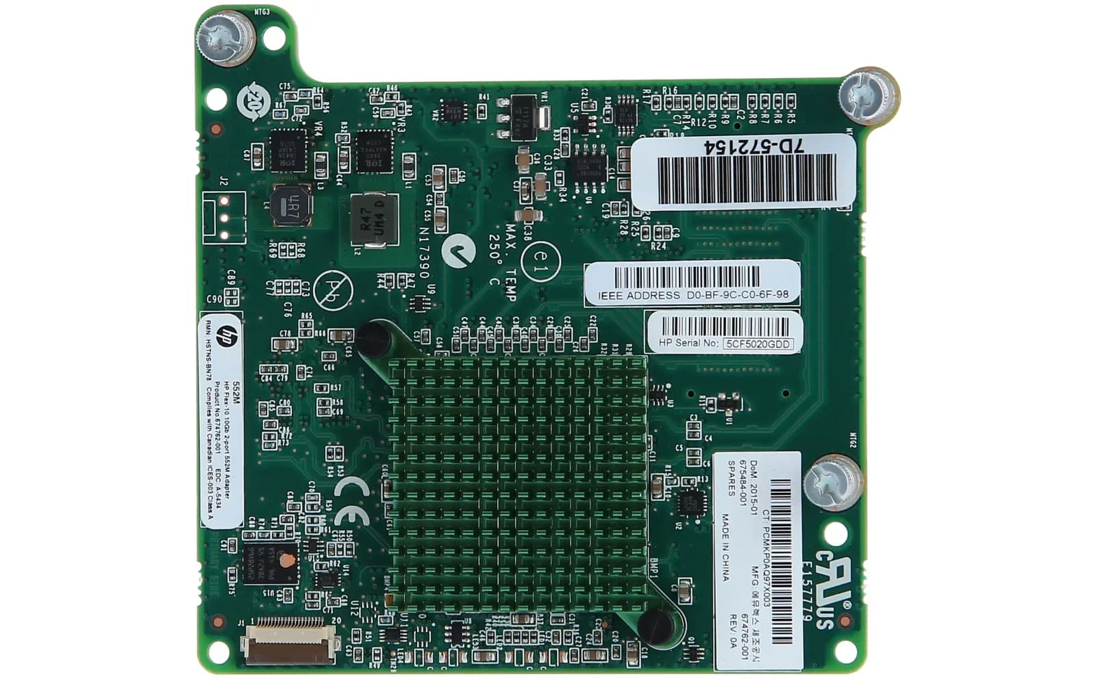 HP Flex-10 10Gb 2-port 552M Адаптер (674764-B21)