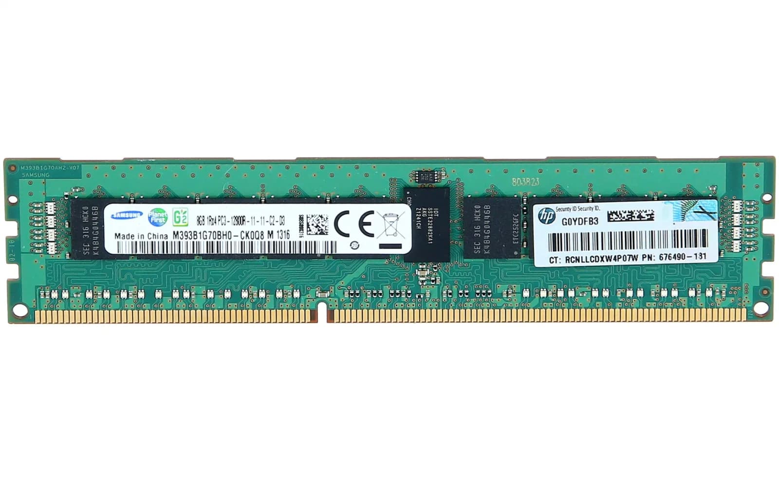 HPE DDR3 DIMM, 8 GB DDR3 240-Pin 1.600 MHz, ECC (676333-B21)