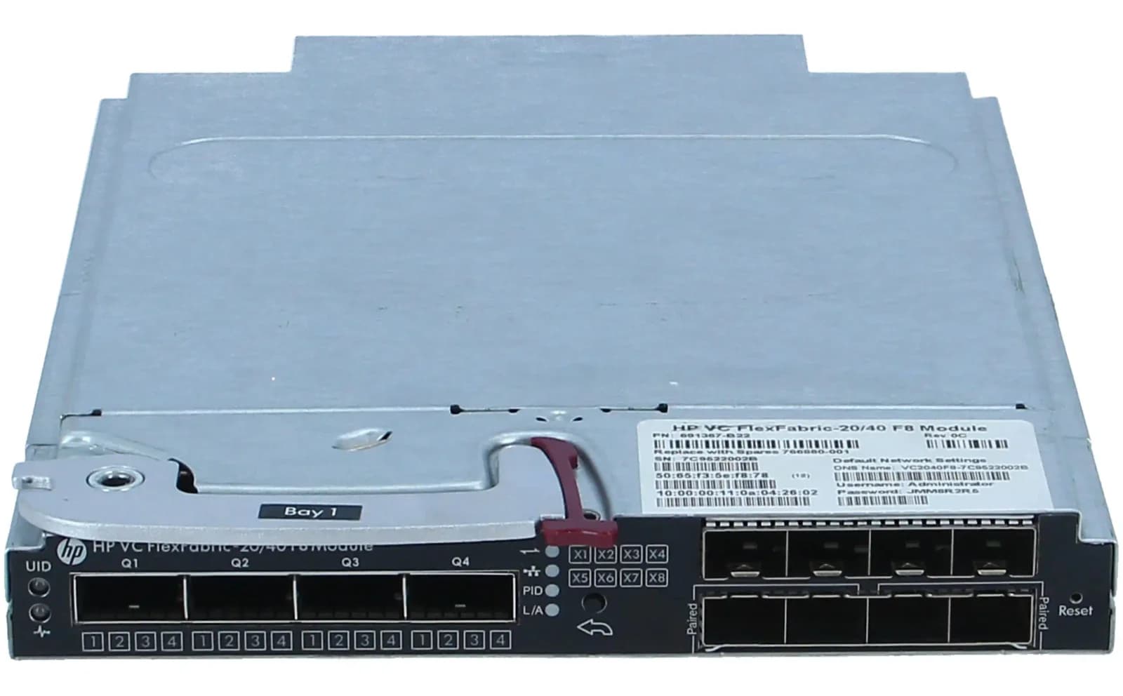 HPE HP Virtual Connect FlexFabric-20/40 F8 Module for c-Class BladeSystem with TAA (691367-B22)