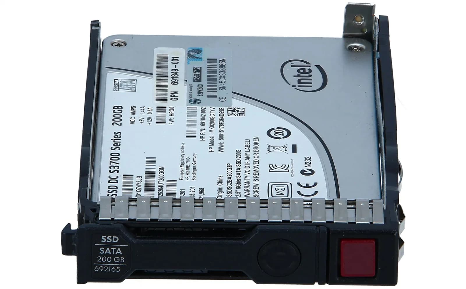 HP 200GB 6G SATA Mainstream Endurance SFF 2.5-in SC Enterprise Mainstream 3yr Wty Solid State Drive (691864-B21)