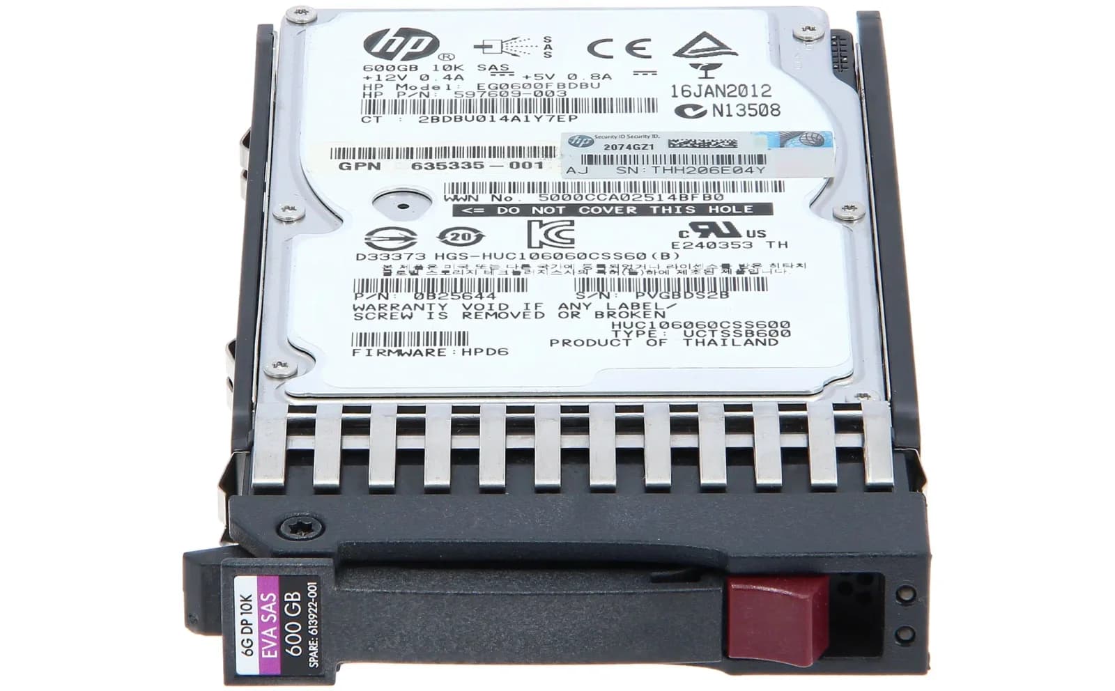 HPE HP HDD 600GB 10K 6G SAS SFF 2.5'' (693569-003)