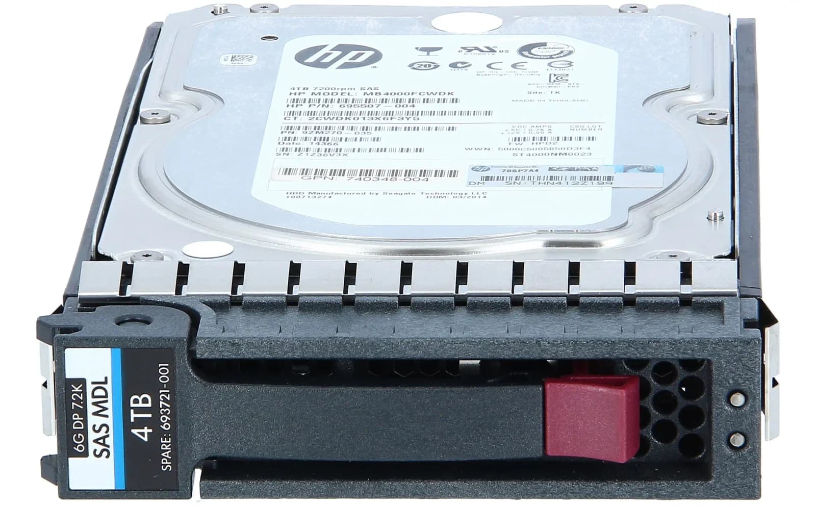 HP 4TB 6G SAS 7.2K 3.5in DP MDL HDD (693689-B21)