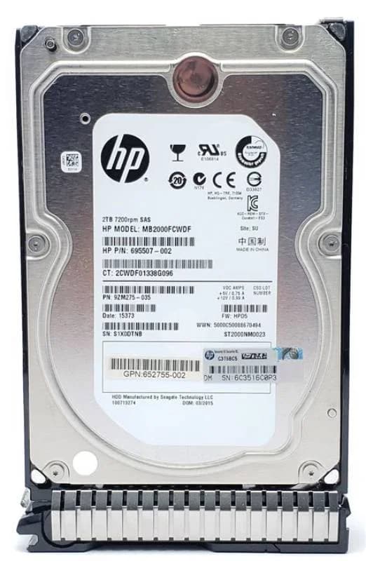 HP 2TB 6G SAS 7.2K LLF (698695-001)