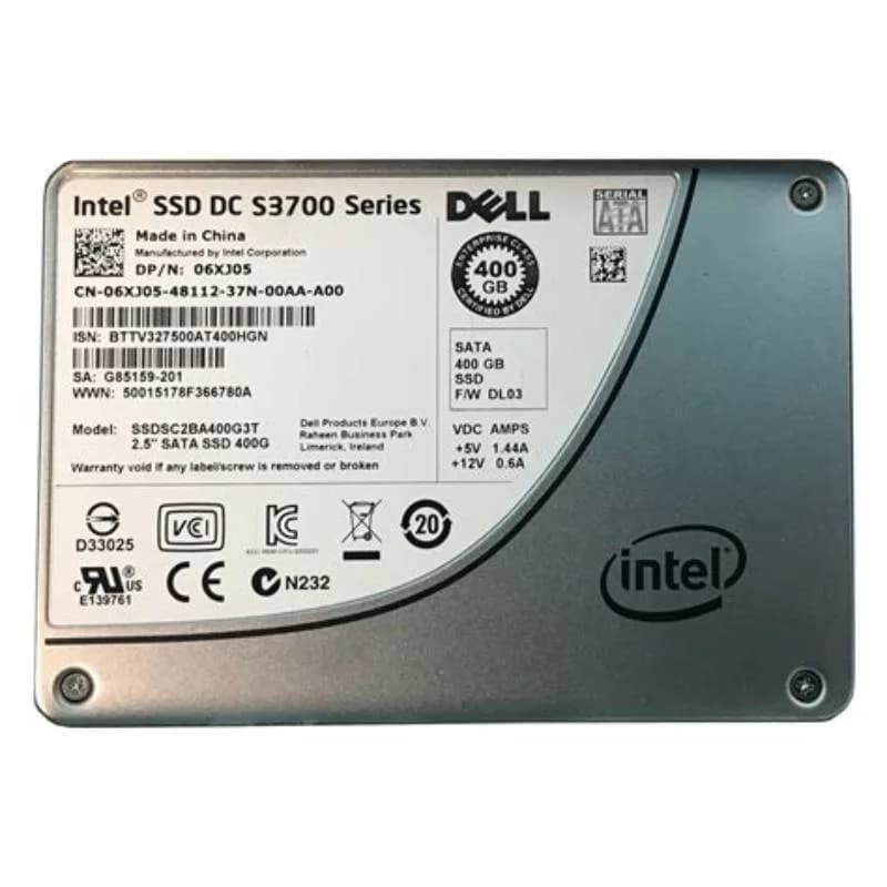 DELL 400GB 2.5 MLC SSD SATA HARD DRIVE (6XJ05)