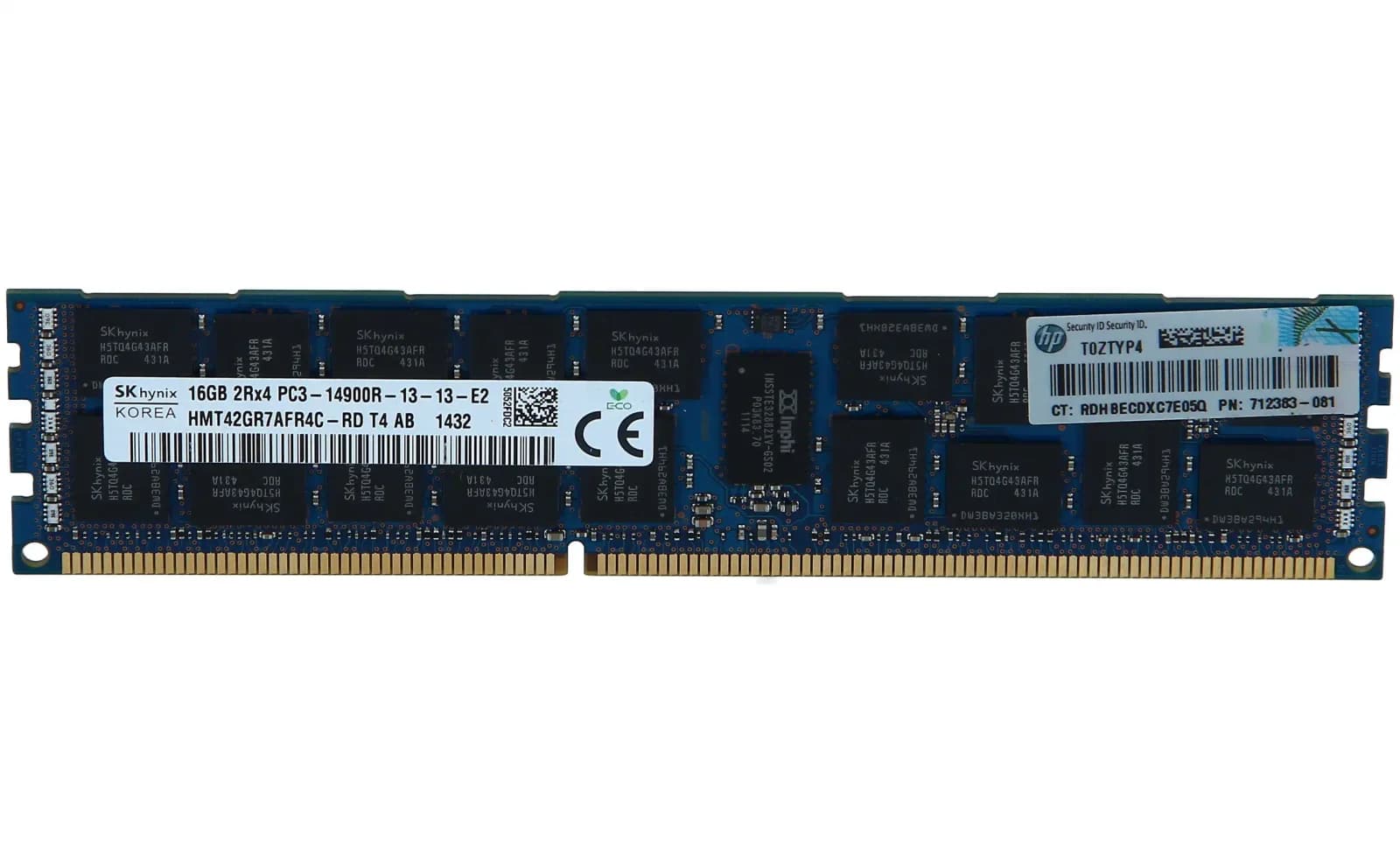 HP 16GB DDR3 1866MHz 16GB DDR3 1866MHz ECC yaddaş modulu (712383-081)
