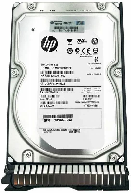 HPE Dual Port Midline, sərt disk, 2 TB, Hot-Swap, 3.5" (8.9 cm) (714353-B21)