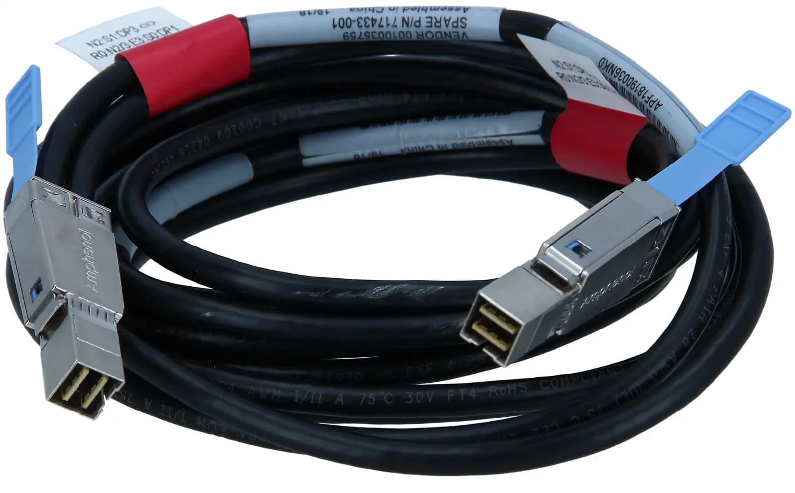 HPE 2.0m Mini SAS HD 2m, Кабель, Digital / Daten SAS-Кабель 2 m, 36-polig (716197-B21)