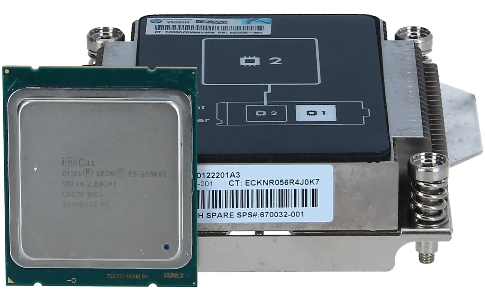 HP BL460c Gen8 Intel? Xeon? E5-2680v2 (2.8GHz/10-core/25MB/115W) Processor Kit (718056-B21)