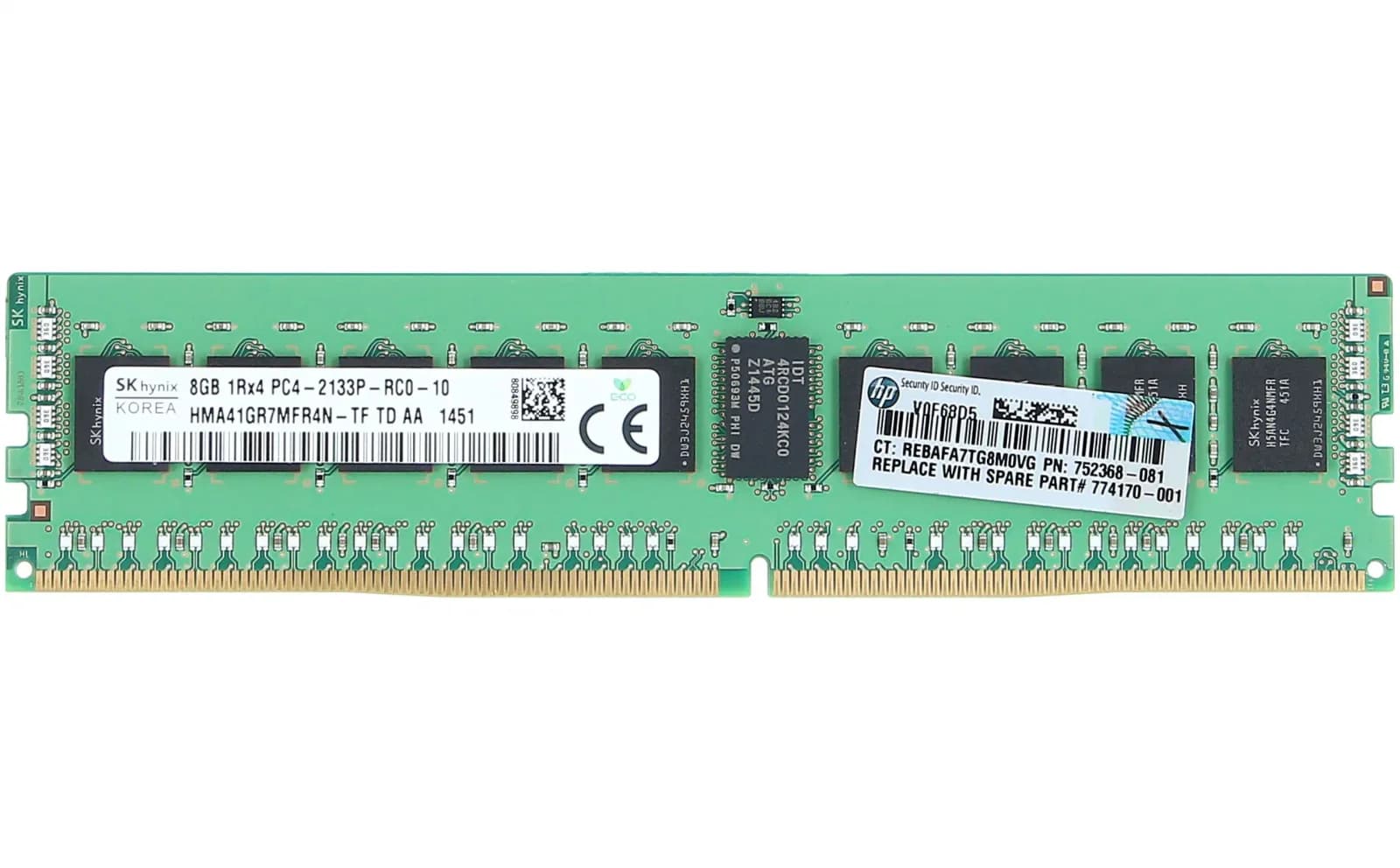 HP 8GB 1Rx4 PC4-2133P-R Kit (726718-B21)
