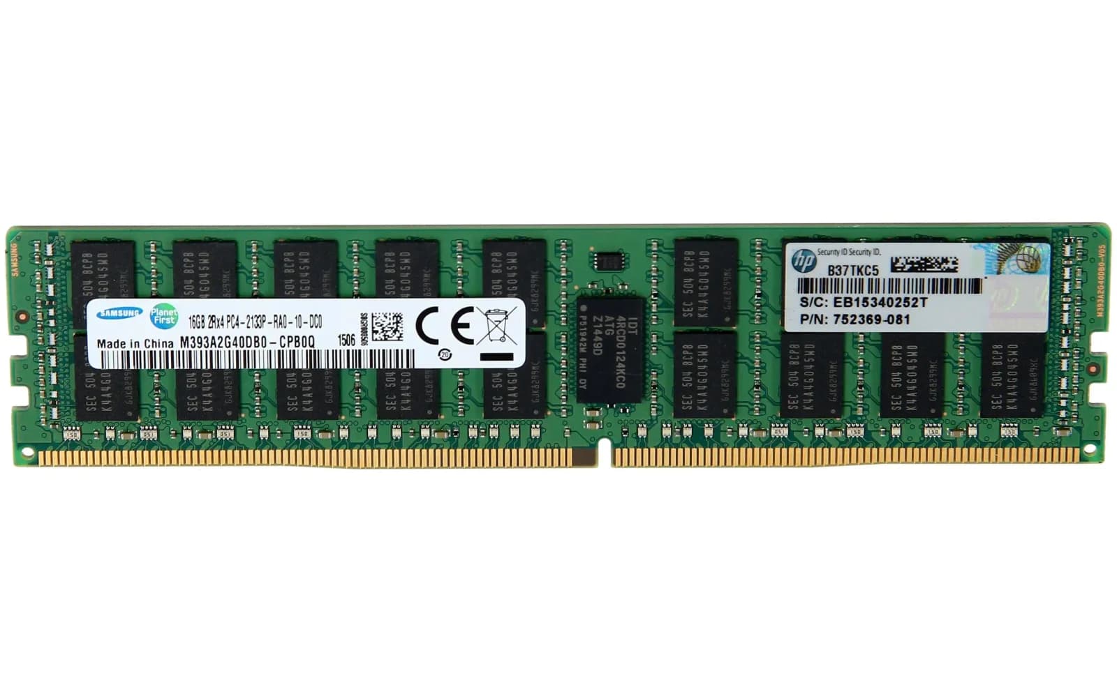 HPE HP 16GB (1x16GB) Dual Rank x4 DDR4-2133 CAS-15-15-15 Registered Memory Kit (726719-B21)